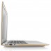 Macbook Air 13.3'' (Model : A1369 / A1466) - 2 in 1 Clear Matte Golden Soft-Touch Plastic Hard Case Cover & Silicone Keyboard Cover